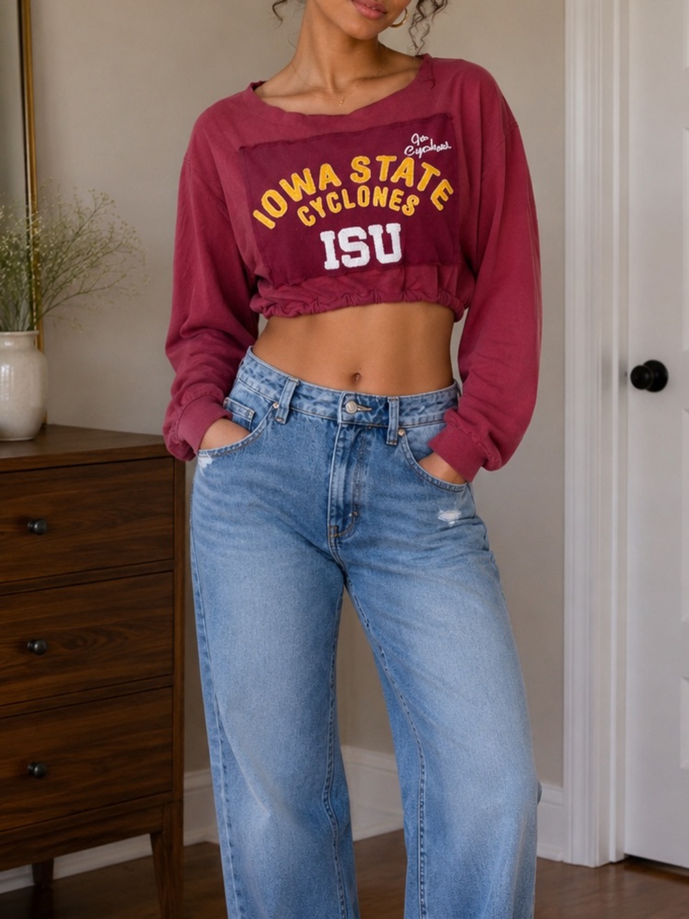 Iowa State Cyclones Cropped Sweatshirt